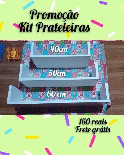 Kit Prateleiras Promocional com Frete Grátis!
