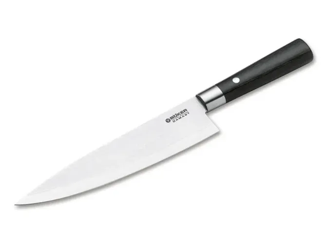 Faca Boker Chef 21 cm Aço Damasco - Made in Germany - Espetacular!!!