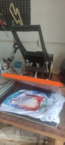 Prensa Térmica para Sublimação camisa A4, chinelo, azulejo, almofada