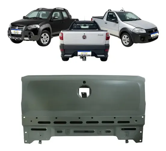 Tampa Traseira Strada Working Adventure Trekking 2014 A 2020 Cinza