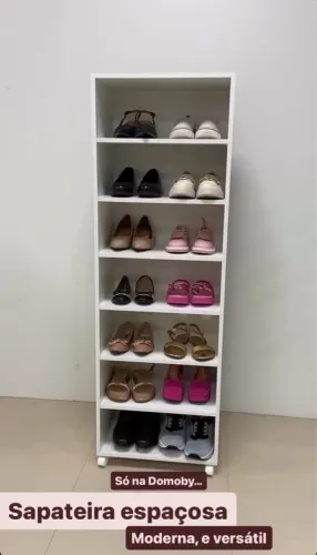 Sapateira mdf nova com rodízios