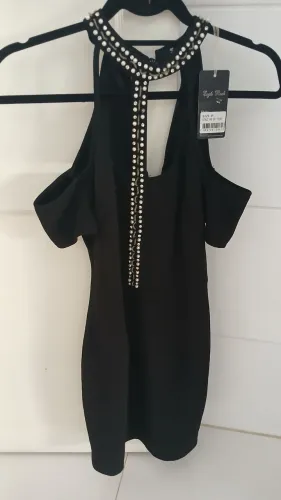 Vestido Preto Strass