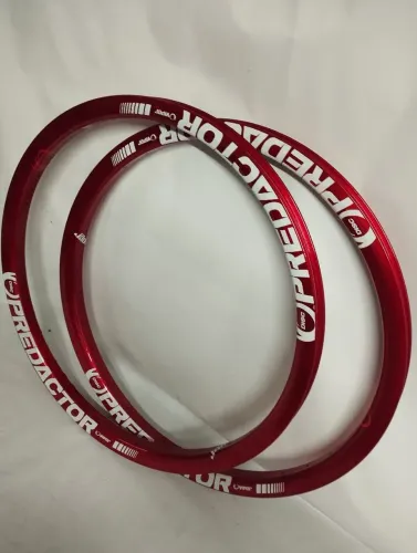 Par de Aros de Bicicleta Viper Predator Disc 26"x1.3~2.40 Vermelho Novo