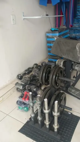 Barra Maciça Musculação 40cm Com Rosca