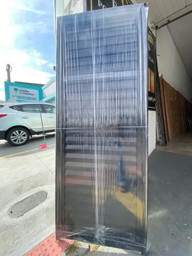 PORTA DE ALÚMINIO PRETO 2.10X60,70 OU 80 - MEGA LIQUIDAÇÃO