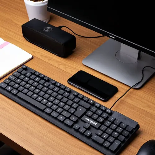 Teclado USB TC Flutuante TE2001 Preto 1 UN MaxPrint<br><br><br>