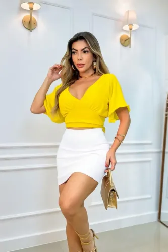 Blusa feminina Cropped