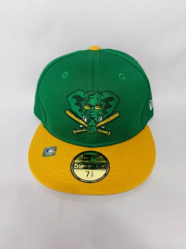Boné Oakland Athletics verde - New era - 59fifty - Aba reta - Baseball