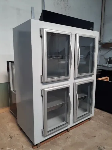 CERVEJEIRA INOX 4 PORTAS VIDRO DUPLO NOVA 220V 