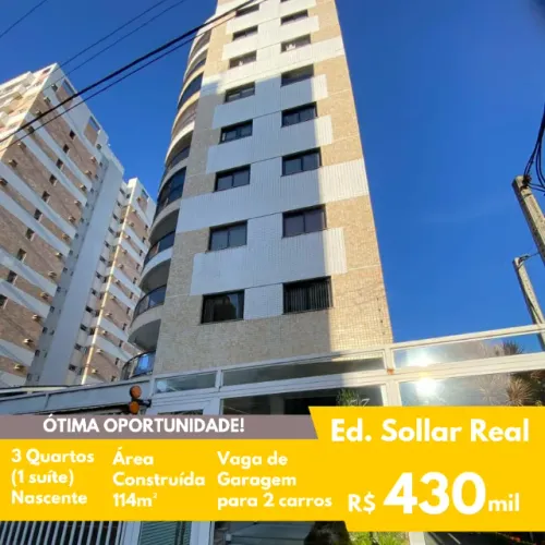 FIT - Venda - Ed. Sollar Real - 3 Quartos - Nascente - 114m²