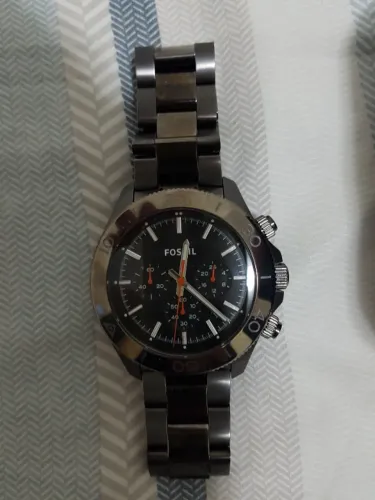 Relógio Fóssil CH2864 Retro Traveler Masculino Gunmetal Analógico