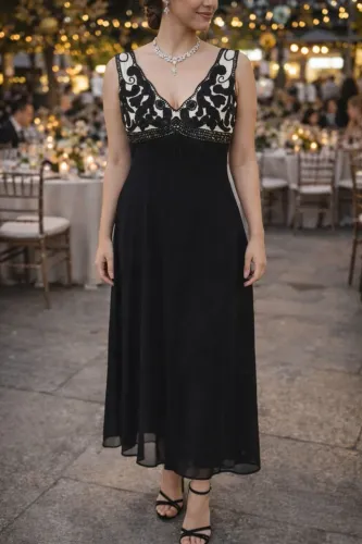 Vestido de Festa bordado a mão - Estilista Sebastian Goiânia, tamanho 38/40