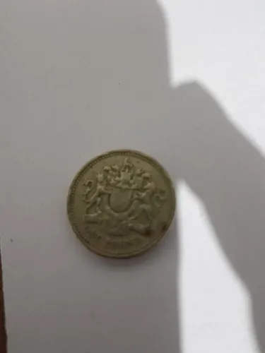 Moeda uma libra antiga antiguidade retro colecionador original rara níquel moedas dinheiro