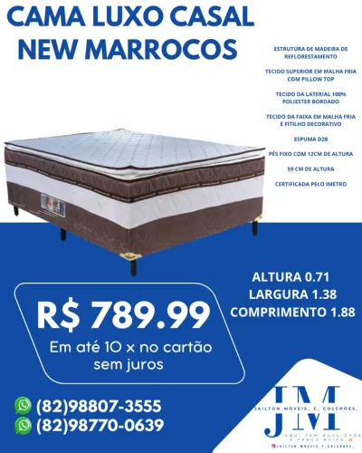 MEGA PROMOÇÃO DE CAMA BOX LUXO CASAL 790.00
