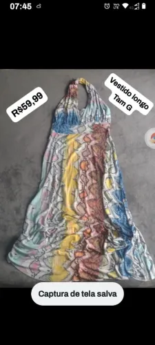 Vestido Longo Estampado