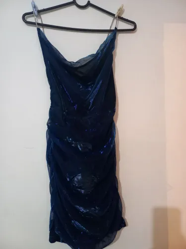 Vestido Azul com Brilho