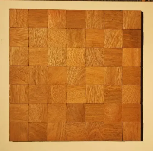 PARQUET - Placas Tacos Mosaico em Madeira Nobre CEDRO ROSA - DAMA (RARIDADE)