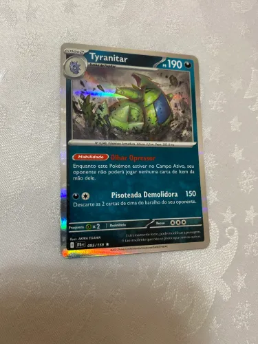 Carta Pokémon Tyranitar foil 095/159