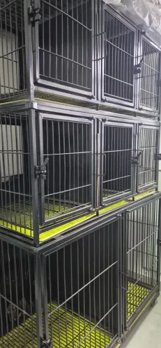 Gaiola veterinária modular em aço