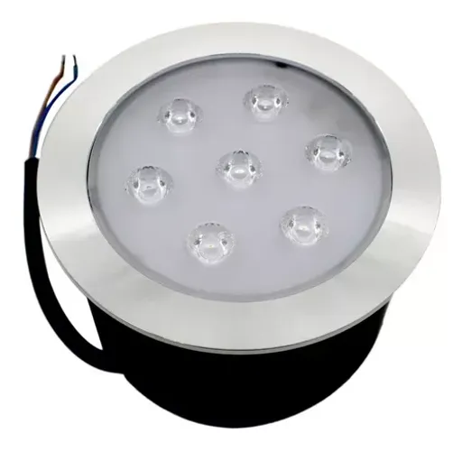 Balizador Spot LED Embutir Chão 7W IP65 | Branco Quente ou Frio | Jardim e Piso | R$ 30,00
