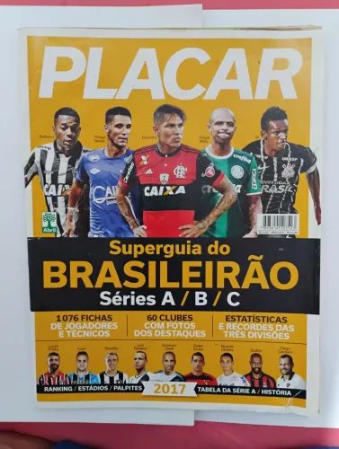 Revista Superguia do Brasileirão Séries A/B/C de 2017 da revista Placar.