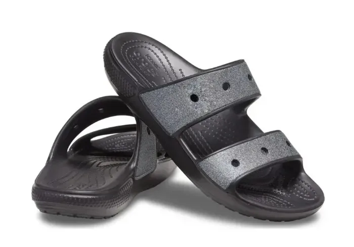 Crocs Classic Glitter II Sandal NOVO - 100% Original | Preto/Prata No.38