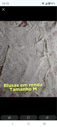 2 Blusas de renda tamanho M