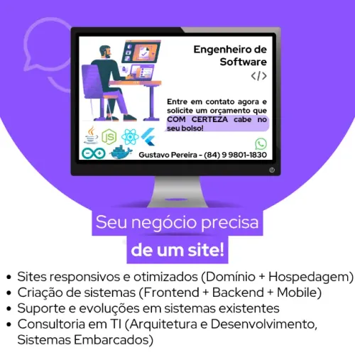 Programador - Criação e Suporte de Sites e Sistemas