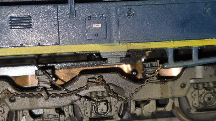Bela locomotiva HO C30-7 com DCC & Som com detalhes e pintura customizada.