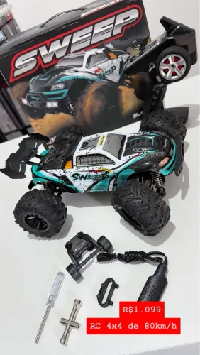 Carro de controle remoto 4x4 80km