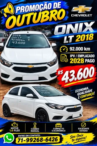 Chevrolet Onix Hatch LT 1.0 8V Flex Mec. 4P 2018