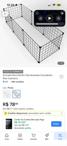 Cercadinho filhote pet