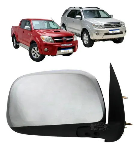Retrovisor Toyota Hilux Sw4 2006 2007 A 2015 Cromado Manual 