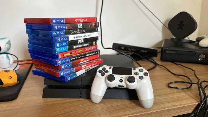 Ps4 Slim 1 Controle +11 Jogos