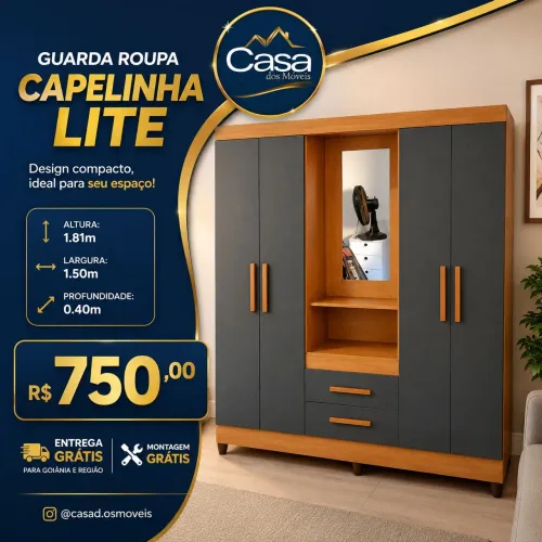 Roupeiro Capelinha Lite