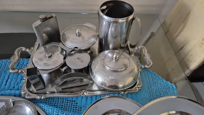 Conjunto inox ou vende peças separadas , seminovo