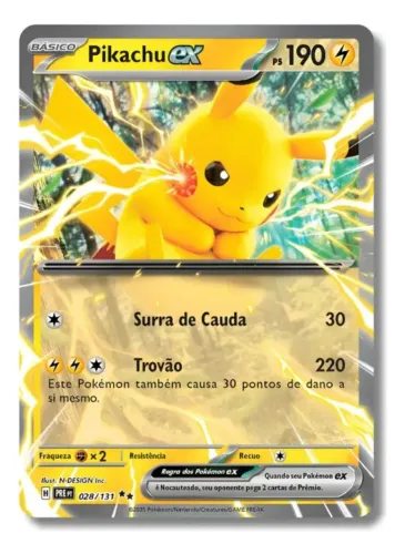 Pikachu Ex 028/131 - Evoluções Prismáticas
