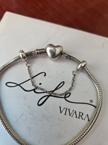 Pulseira vivara tamanho 19cm fecho coracao