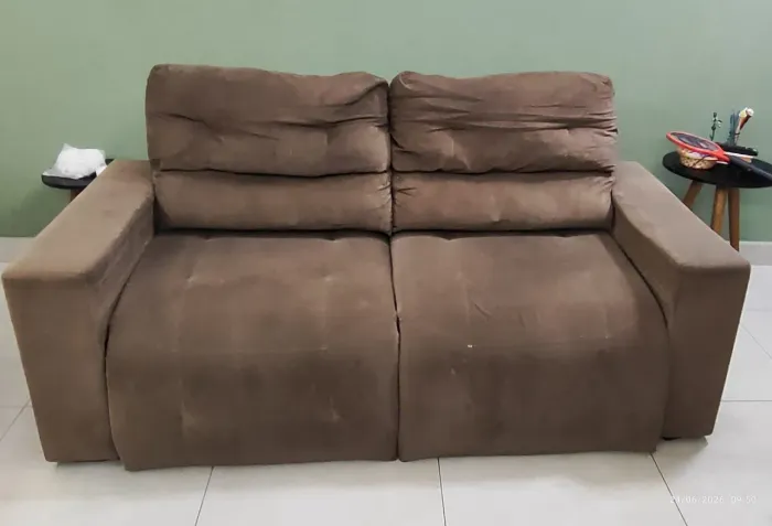 Sofá retrátil 2 lugares 