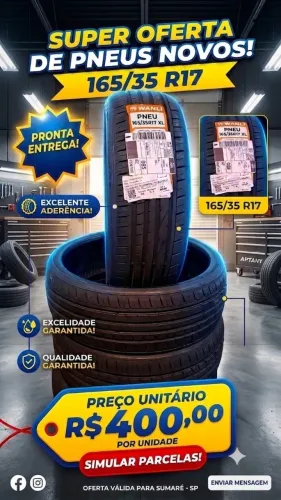 Pneus 165/35 r17 Novos?