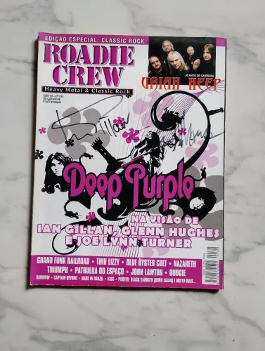 Deep Purple Revista Autografada