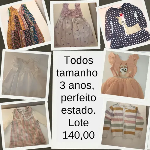 Roupas de menina 2 e 3 anos
