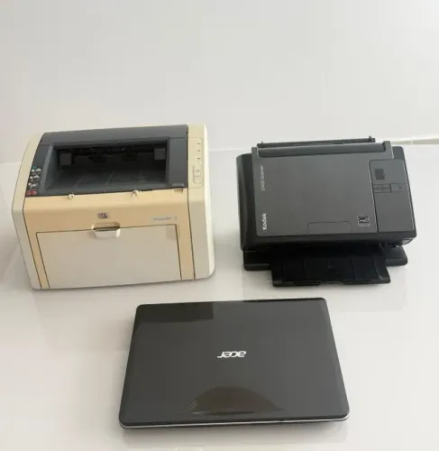 Note book + impressora laser + scaner kodak 