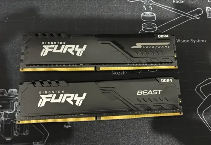 Kit 16GB 2x8GB Kingston Fury DDR4 3200MHz CL16 para PC