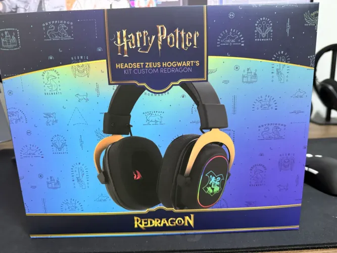 Headset Redragon Zeus edição Harry Potter
