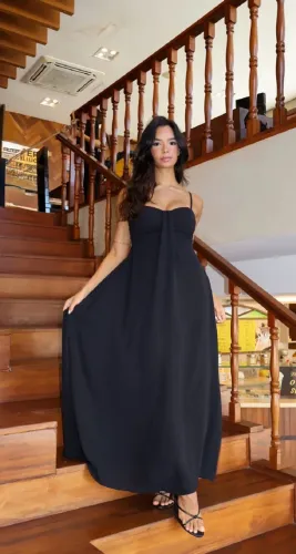 Vestido Longo Preto G