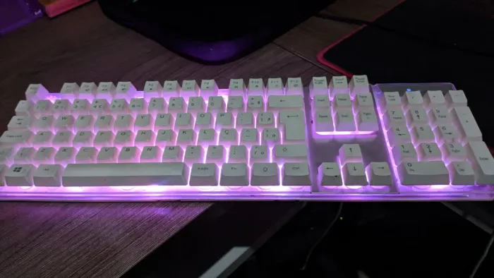 teclado semi-mecanico OEX com RGB