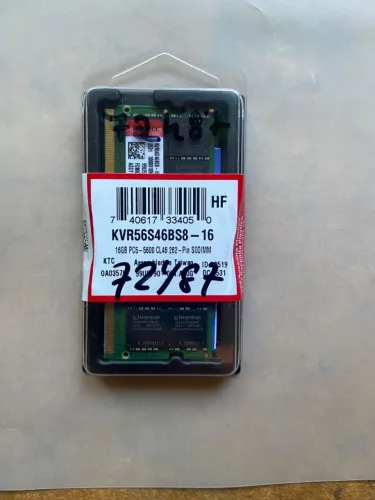 Memoria Notebook 16gb DDR5 5600 CL46 1.1v Kvr56s46bs8-16 kingston