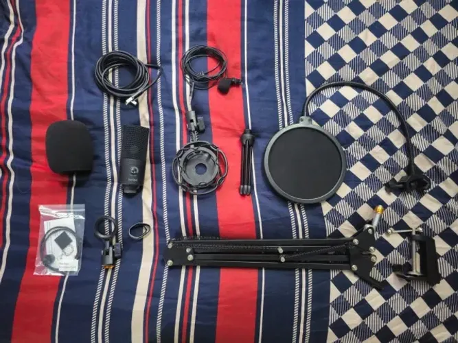 Kit Microfone Fifine T669 USB Completo + Lapela P2