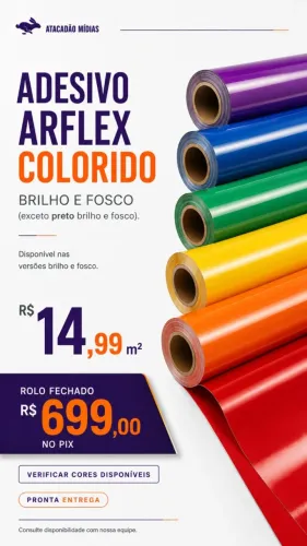 Adesivo Arflex Colorido 